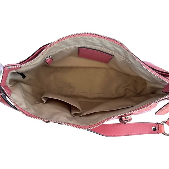 Coach | Patent Leather Purse in Salmon Pink - 12.5” x 8” x 3” - Picture 13 of 14